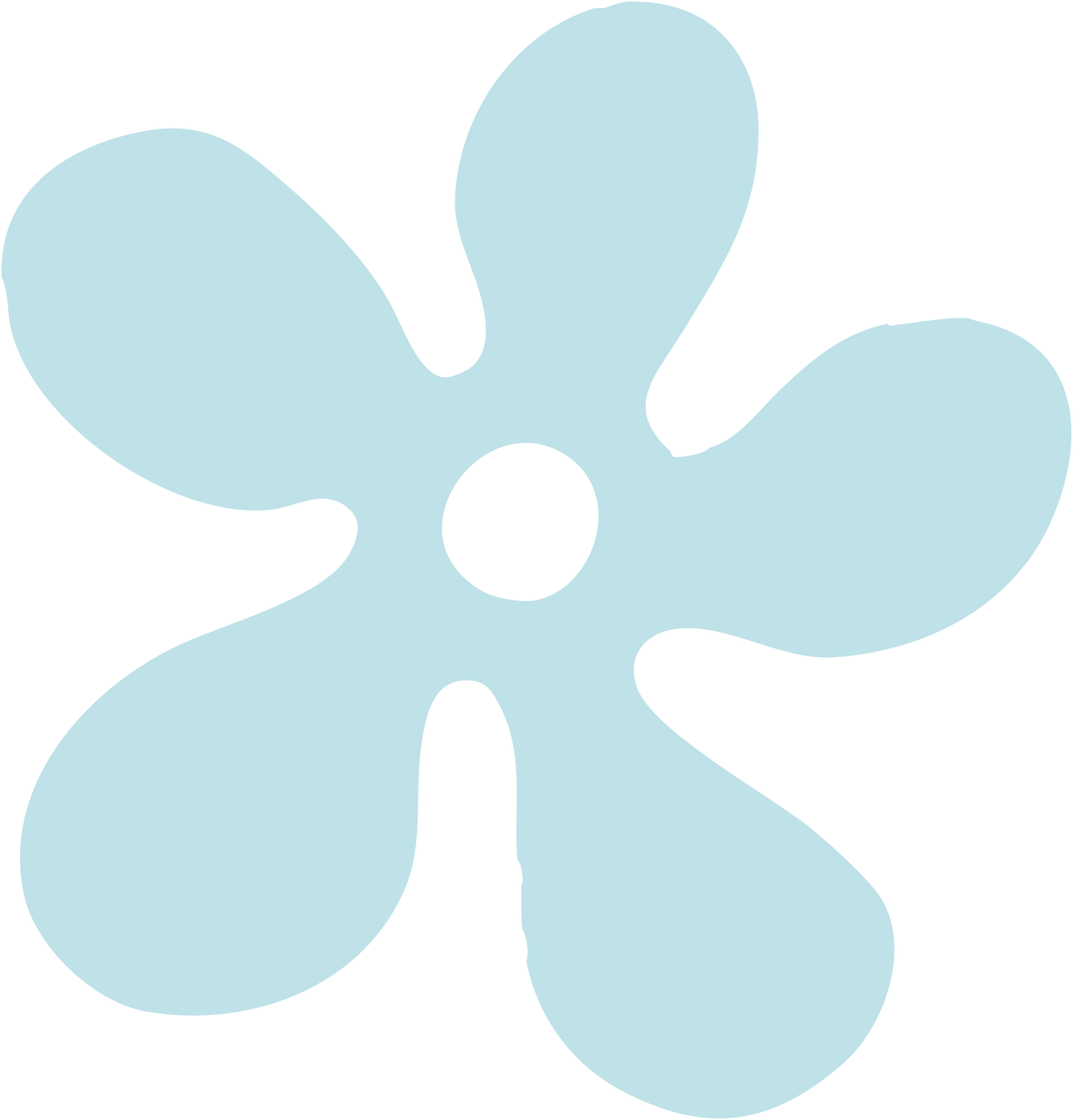Fleur bleu clair copie